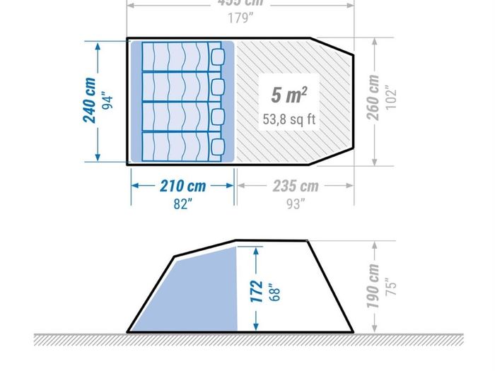 Tent Quechua (Arpenaz Family 4.1)