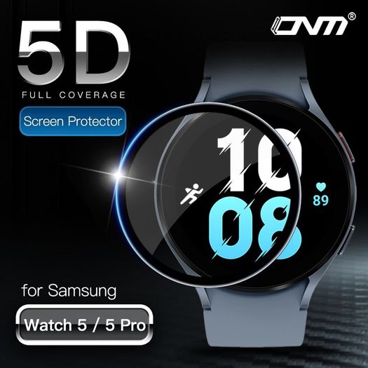5D Full Screen Protector for Samsung Galaxy Watch 5 Pro 45MM Soft Protective Film Not Glass