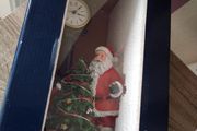 Christmas Light Up Musical Santa and Clock