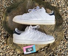 Premium Adidas Stan Smith White Navy
