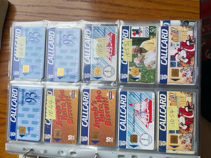 Vintage collectible cards call cards Irish at 1 euro each postage extra 1.50 per envelope or large one 2.85