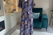 Ladies Navy Multi Coloured Print Dress from DIVA Carella. Size XL UK 14-16/ EU 42-44
