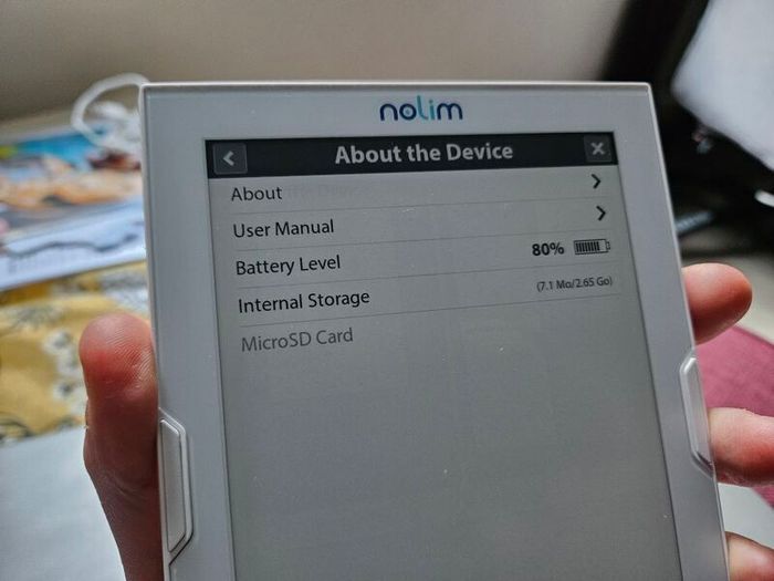 Nolimbook HD eBook reader (no backlight)
