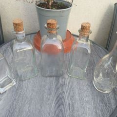 5 Various Size Glass Decanter