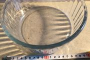 Pyrex vintage Clear Glass Round Deep Dish.