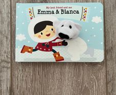 My Best Friend and Me: Emma and Bianca Board Book with Polar Bear Finger Puppet