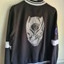 mens Primark MARVEL Black Panther Varsity jacket coat black Size XL Image 10