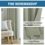 2 Panels 66"x90" Blackout Curtains Pencil Pleat Bedroom Curtain Panel for Privacy Protected Thermal Insulated Image 5