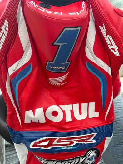 Jack Kennedy original motorcycle leathers