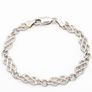 Signed Italian Sterling Silver Bracelet Image 2