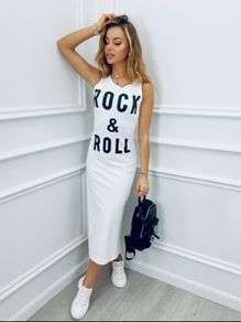 Long dress Rock & Roll White