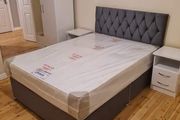 Brand New Stylish Double Divan Beds Instock.. Multiple Headboard Designs And Tufted Memory Foam Mattresses Available