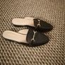 Black mule loafer woman's shoes Image 5