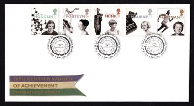 1996 Great Britain Europa: Famous Women Commemorative Stamps Royal Mail Addressed First Day Cover (FDC)