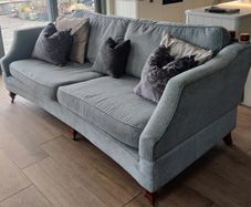 Pale green couch