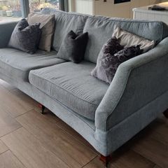 Pale green couch