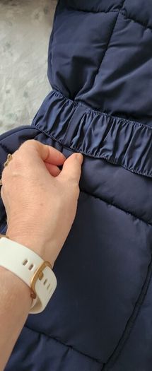 Navy Padded winter coat with Belt size M /12