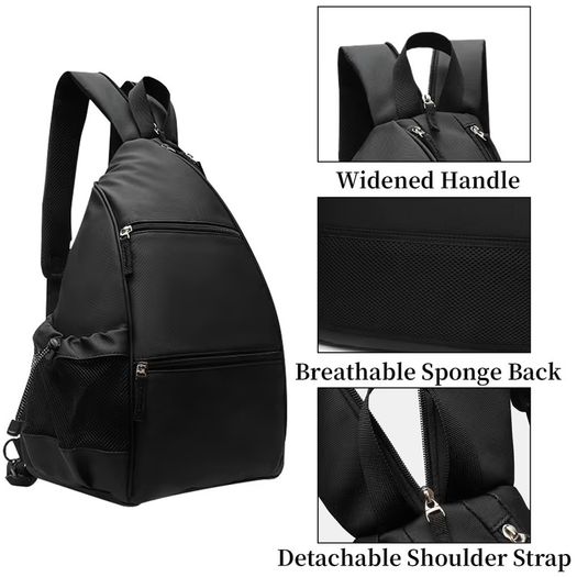 Brand New Pickleball Bag Portable Lightweight Adjustable with Fence Hooks