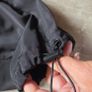 Black, cropped zip-up windbreaker jacket ZARA size 10 Image 6