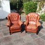 Real Leather Armchairs Image 3