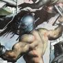 2000ad Slaine original comic art page by Steve Tappin includes overlay Image 3