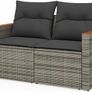 Garden Sofa 2 seater Poly Rattan Image 5