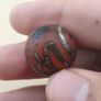 Vintage Etched Carnelian Agate Lot of 3 Beads Image 2