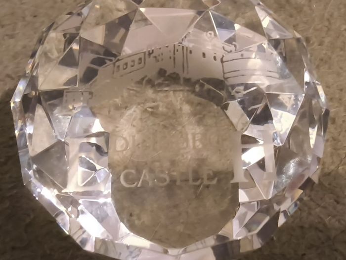 Edinburgh Castle crystal paper weight