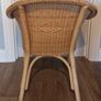 Armchair Rattan Wicker Cane with Seat Cushion Image 3