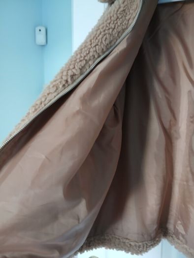 Pale Brown Furry Jacket (Fits up to size 16)
