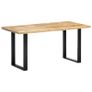 Dining Table 160x80x75 cm Solid Mango Wood Image 10