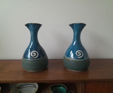 Jack O'Patsy Wine Carafe x 2