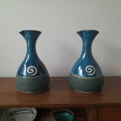 Jack O'Patsy Wine Carafe x 2