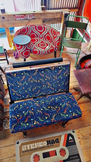 Retro design bus seats/benches