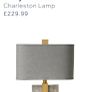 Charleston Lamp marble with brass (2 available) Image 2