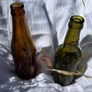 2  Vintage half pint glass Cork Advertising Bottles Image 8
