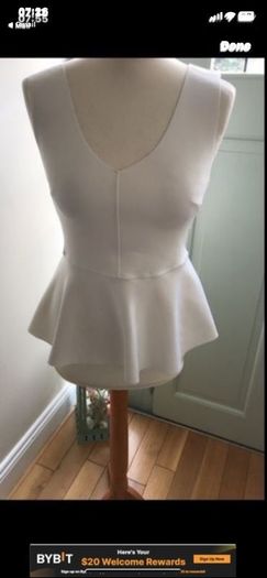 topshop  peplum size 10