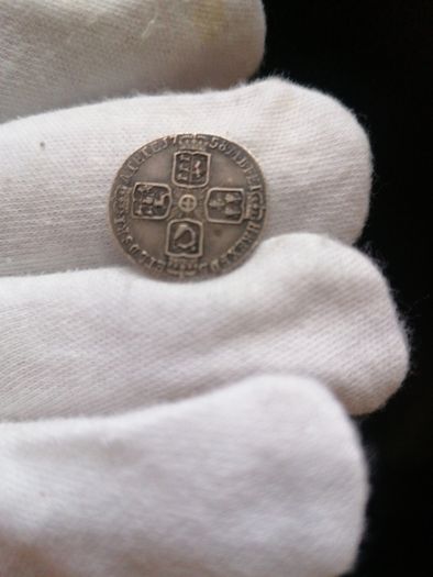1758 Silver Sixpence Coin