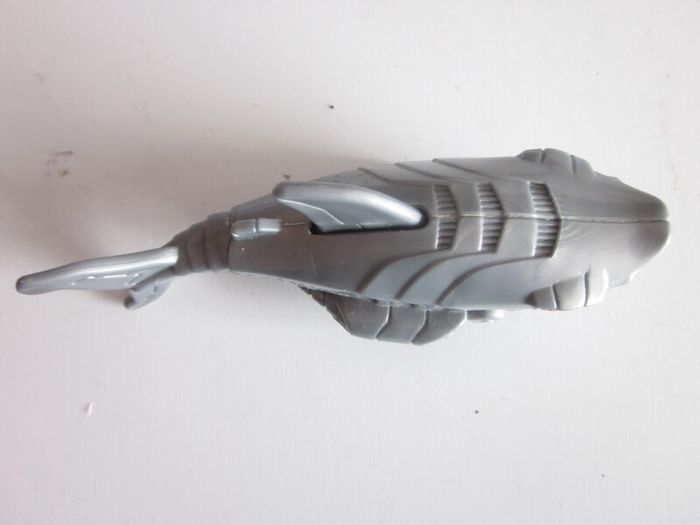 Fisher Price Mattel Shark 9cm Toy Figure Robo Silver Shark 2012