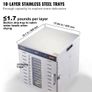 10 Trays Food Dehydrator Machine Stainless Steel 1000W Jerky Fruit Drying Image 4