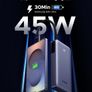 UGREEN 20000mAh 45W Power Bank with Built-in Cable Image 2