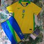 Brazil (vini Jr 7) Kids Full Kit , Size 10/11 Image 2