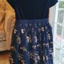Beautiful Velvet Embroidered Mesh John Lewis Dress Image 4