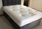 New Double Black Crushed velvet Bed & MemoryFoam Mattress