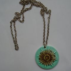 Necklace, Ceramic pendant, jewellery, Gift
