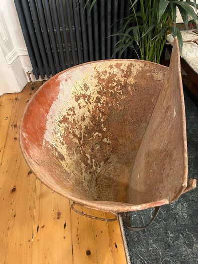 Vintage French Grape Harvesting Hod