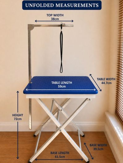 Dog Grooming Table Foldable Pet Grooming Table with Arm