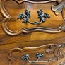 Mid 20th Century Italian Walnut Bombe Chest of Drawers Image 4