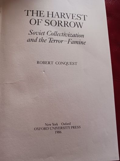 The Harvest of Sorrow / Robert Conquest/ 1986/1st edition