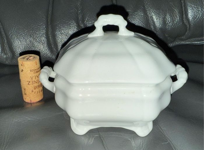 white ceramic possibly sugar bowl